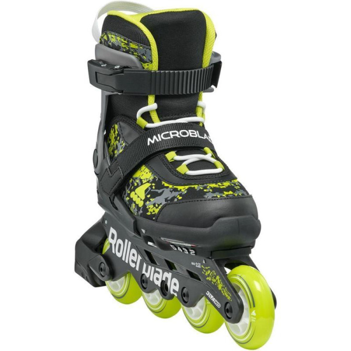 Розсувні дитячі ролики Rollerblade Microblade SL розмір 28-32 чорно-салатові