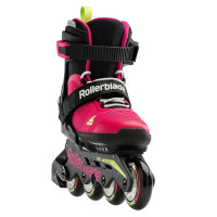 Раздвижные ролики для девочки Rollerblade Microblade 2023 pink-green размер 33-36.5