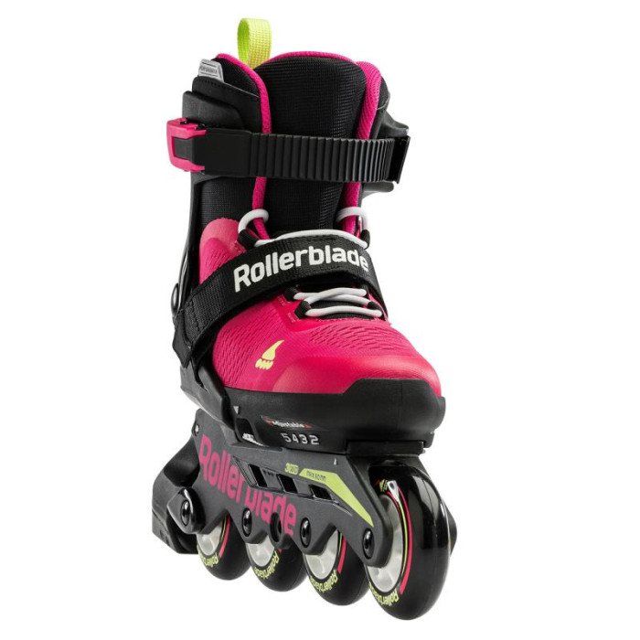 Розсувні ролики для дівчинки Rollerblade Microblade 2023 pink-green розмір 28-32
