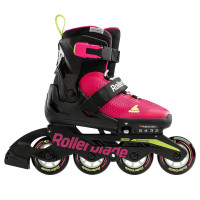Раздвижные ролики для девочки Rollerblade Microblade 2023 pink-green размер 33-36.5