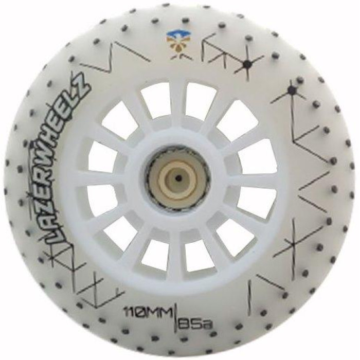 Светящиеся колеса с кремниевыми вставками Flying Eagle Lazerwheels Whitefire - 1 шт