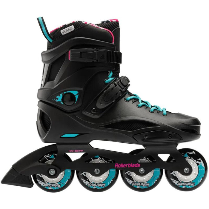 Жіночі ролики Rollerblade Cruiser W 2023 black-aqua 40.5 розмір